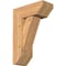 Ekena Millwork Traditional Slat Smooth Bracket w/ Offset Brace, Western Red Cedar, 7 1/2"W x 18"D x 26"H BKT0806X18X26TRA06SWR - alternate 1
